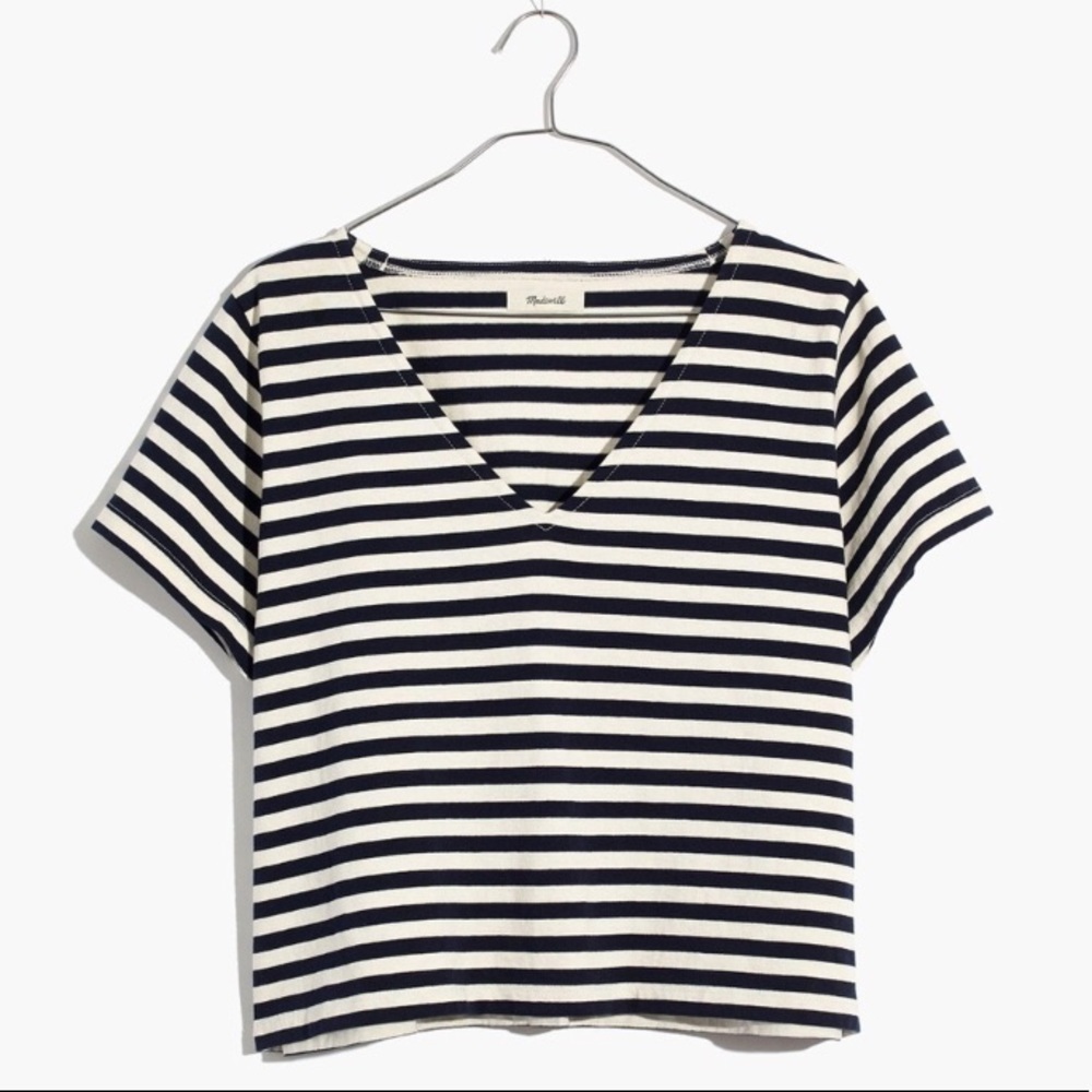 ❕🌑 I S O 🌑❕Madewell setlist boxy v-neck top
